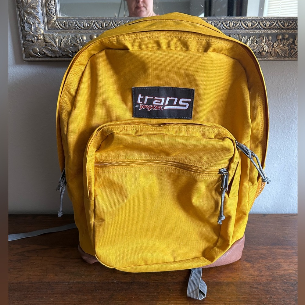 Jansport Trans Yellow Backpack School Academia Varsity Jock Collegiate Business